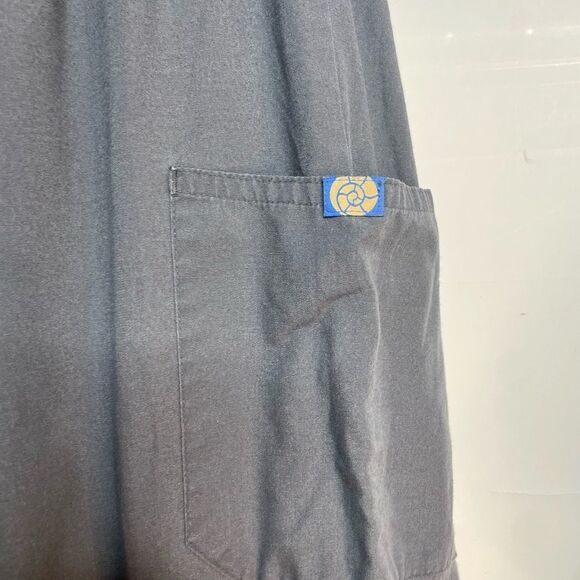 5 for $25🔥Grey Elastic Waist Scrub Pants 2X Petite - Picture 3 of 6